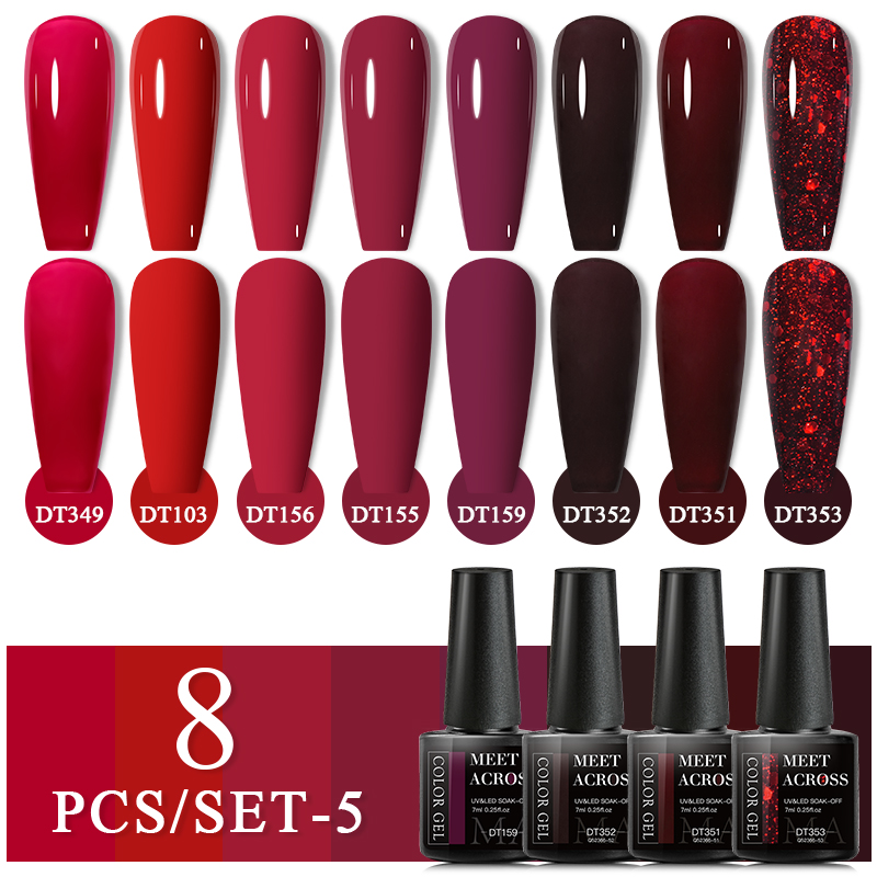 Nail Art Full Color - 6/8 шт., набор гель-лаков для ногтей