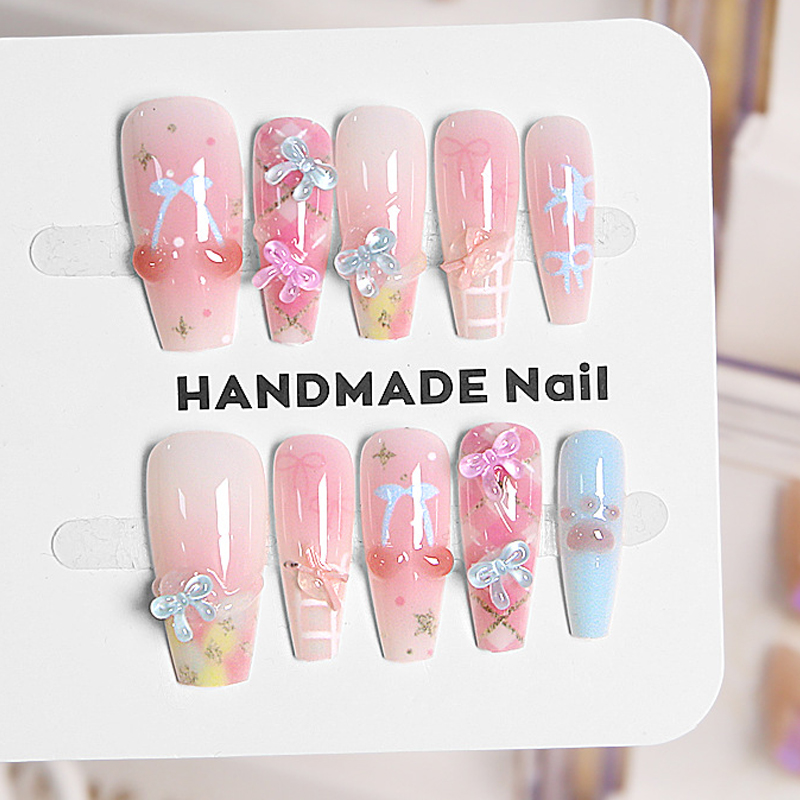 Nail Art French Nails - 10 шт. французских накладных ногтей в