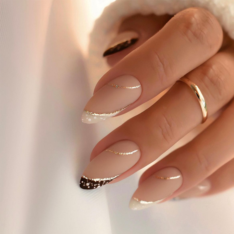 Nail Art French Nails - 24 шт., носимые ногти во французском