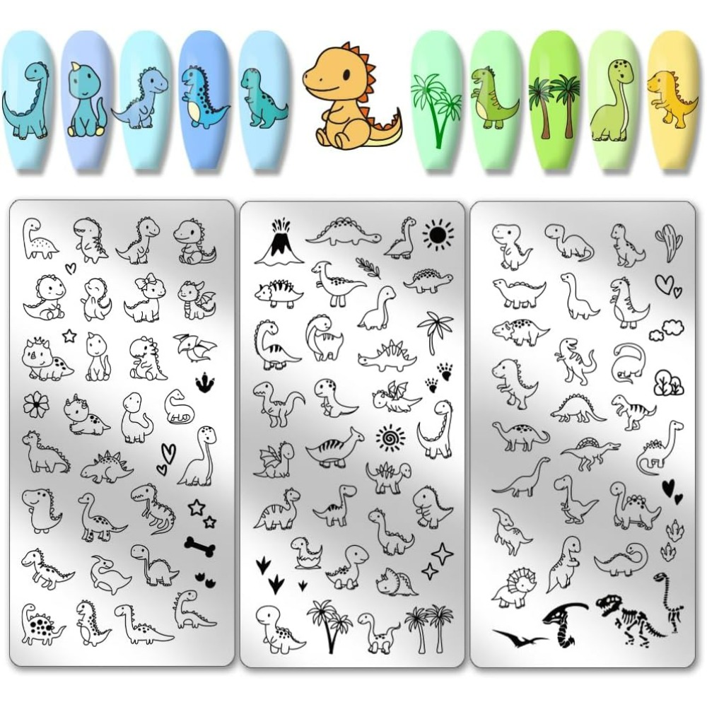 Nail Art Love - 3 шт. пластины для штамповки ногтей