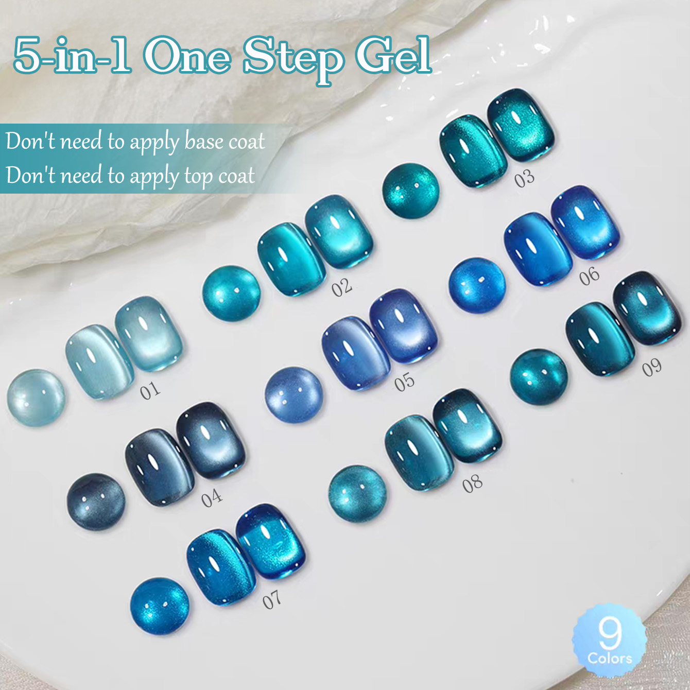 1 шт. SHAKA Гель-лак для ногте – обзор и цена Nail Art Ice Blue