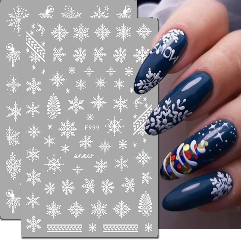 3D-наклейки для ногтей с рожде – обзор и цена Nail Art Xmas Tree