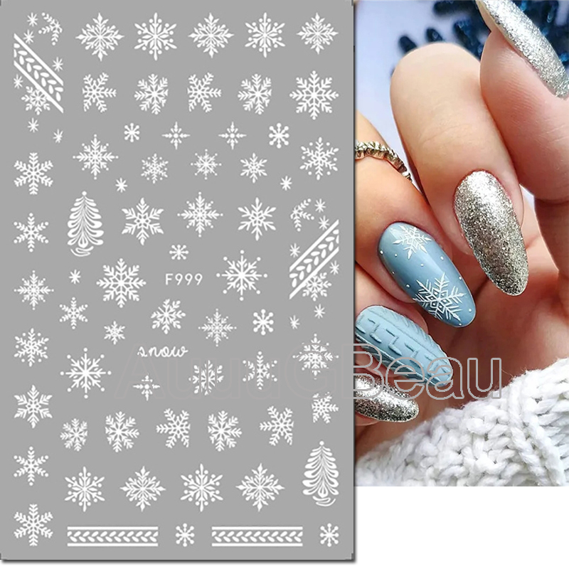3D-наклейки для ногтей с рожде – обзор и цена Nail Art Xmas Tree