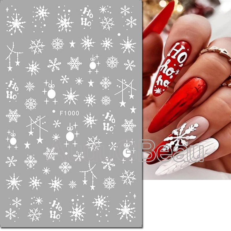 3D-наклейки для ногтей с рожде – обзор и цена Nail Art Xmas Tree