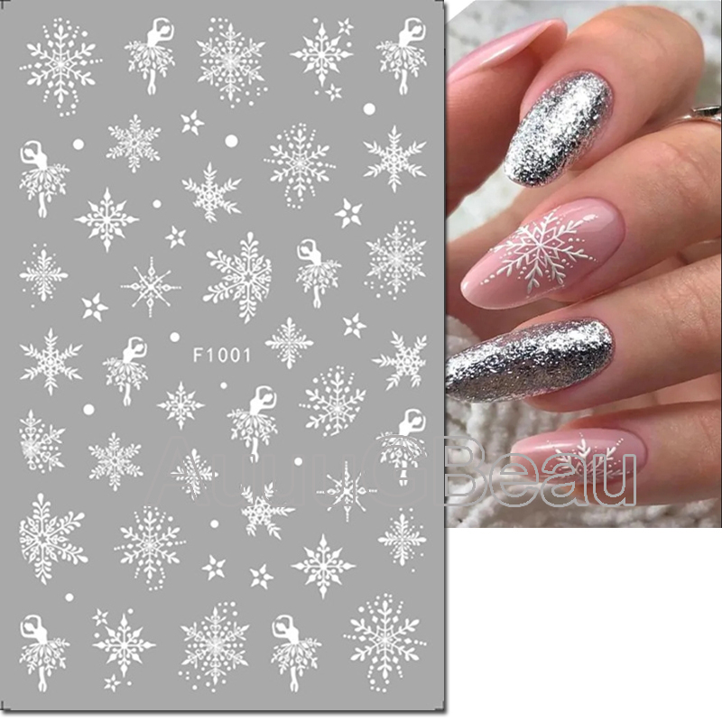 3D-наклейки для ногтей с рожде – обзор и цена Nail Art Xmas Tree