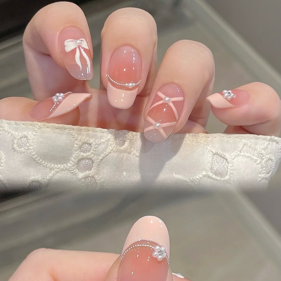 10 шт., белое французское розо – обзор и цена Nail Art French Nails