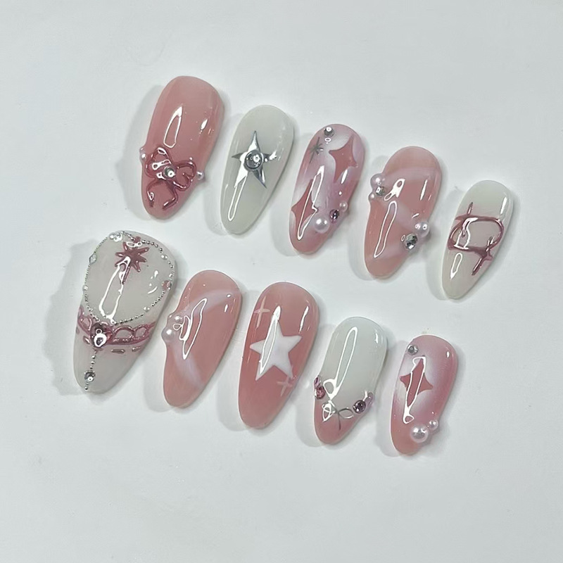 24 шт., набор коротких миндаль – обзор и цена Nail Art French Nails