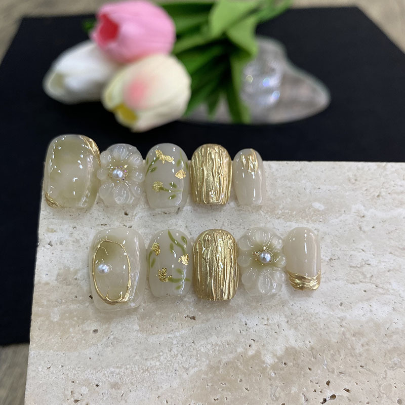 10 шт. накладных ногтей «Бабоч – обзор и цена Nail Art French Nails