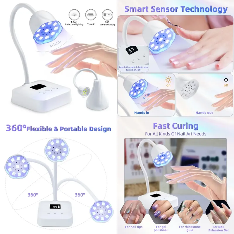 Беспроводная LED UV лампа для  – обзор и цена Uv Led Lamp Nail