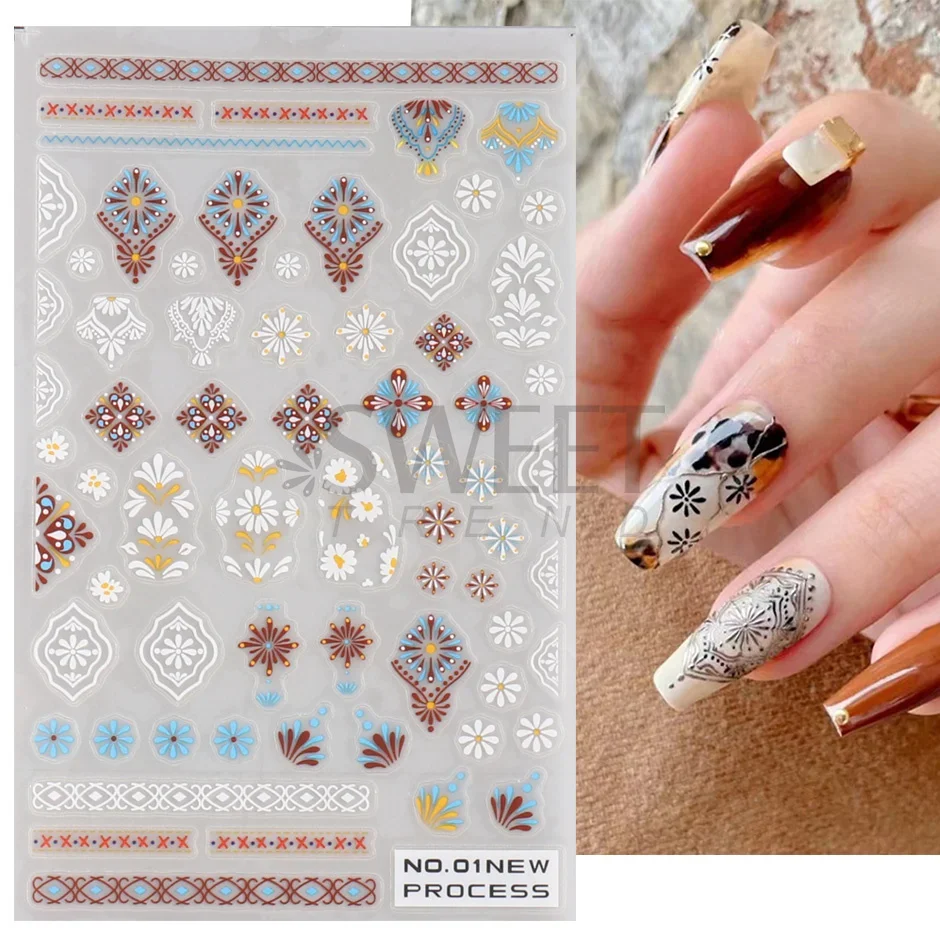 3D Богемная матовая Новая накл – обзор и цена Nail Art France