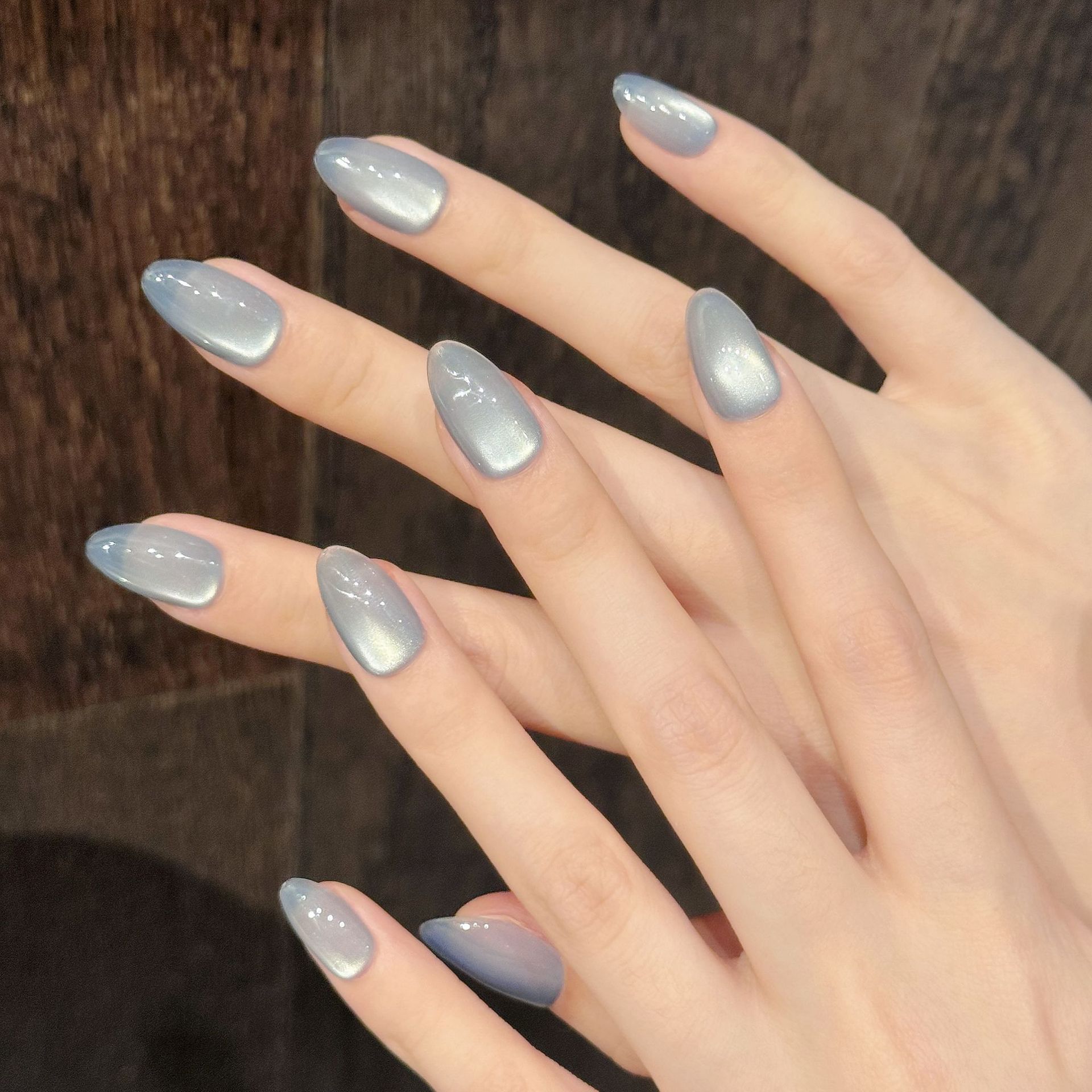 10 шт. синих накладных ногтей  – обзор и цена Nail Art French Nails