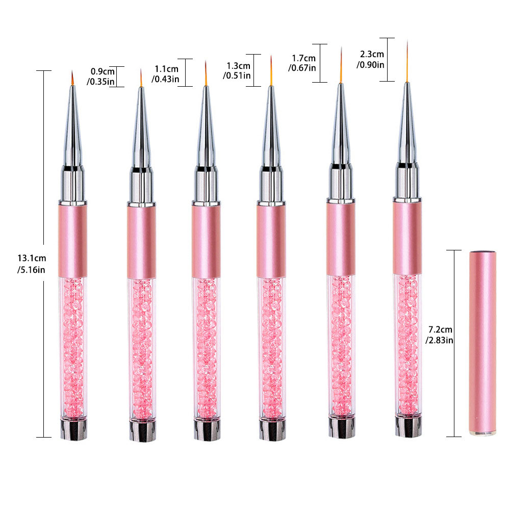 Набор из 6 акриловых кистей дл – обзор и цена Nail Fan Brush