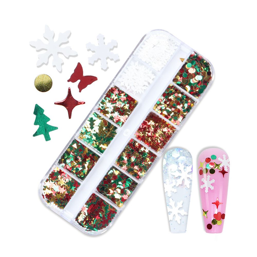 Хлопья для ногтей, металлическ – обзор и цена Nail Art Xmas Tree