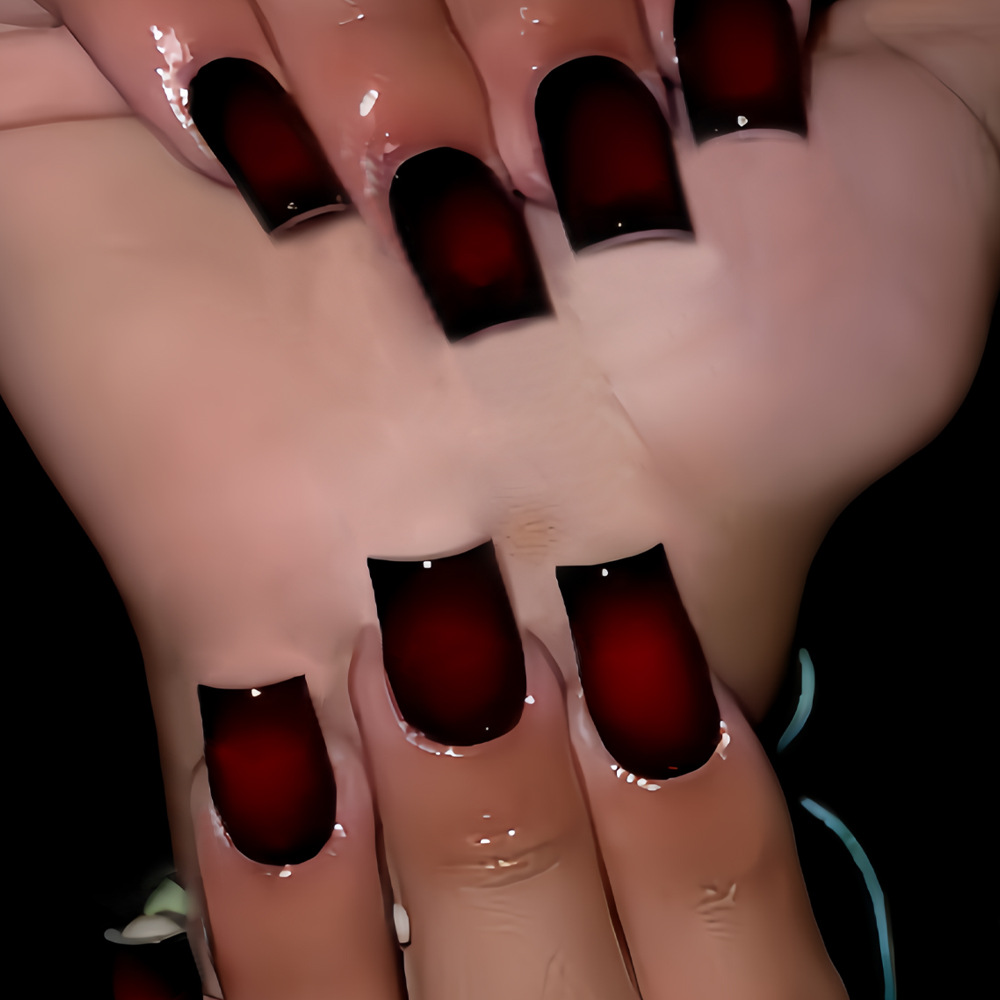 Короткие квадратные накладные  – обзор и цена Nail Art French Nails