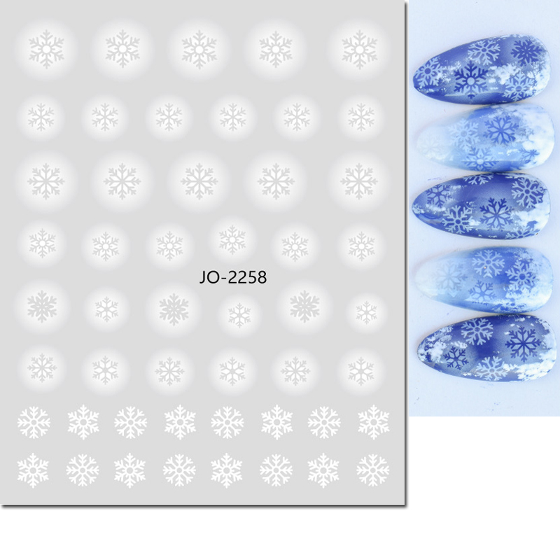 3d наклейки для дизайна ногтей – обзор и цена Nail Art Xmas Tree