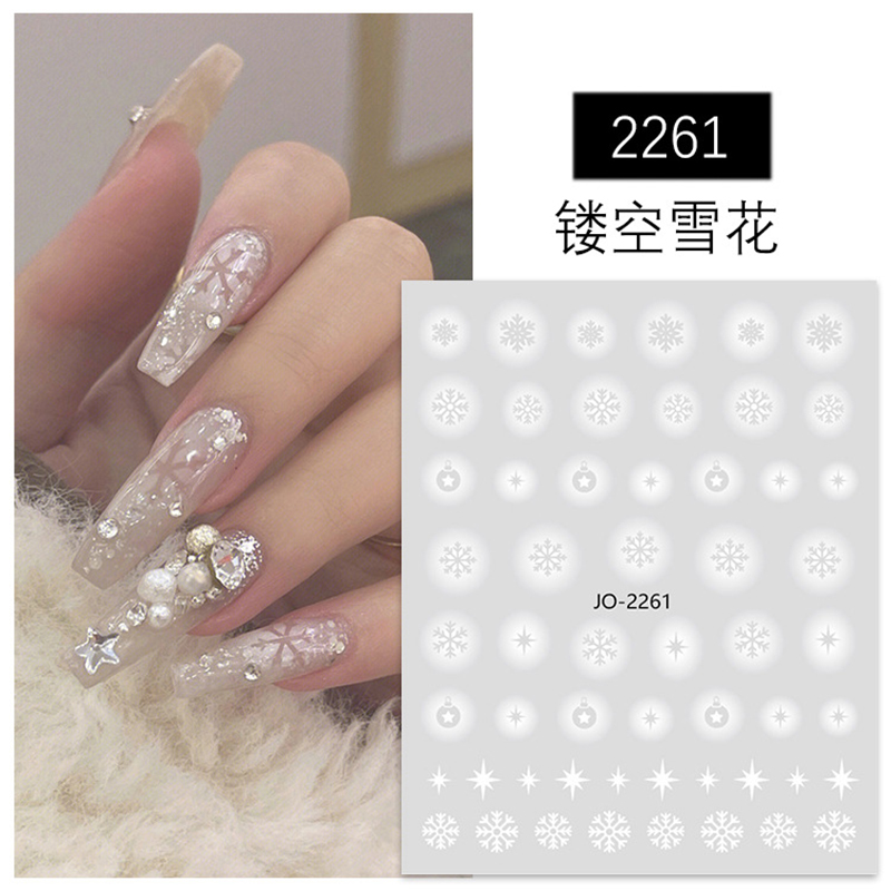3d наклейки для дизайна ногтей – обзор и цена Nail Art Xmas Tree