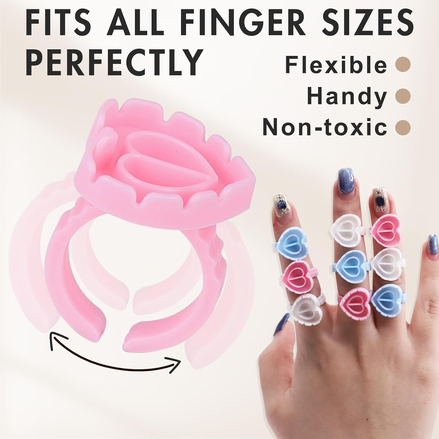 100 шт. одноразовых колечек дл – обзор и цена Nail Art Love