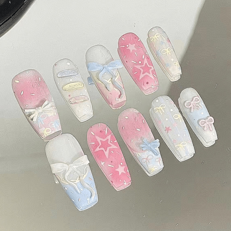 10 шт. французских накладных н – обзор и цена Nail Art French Nails