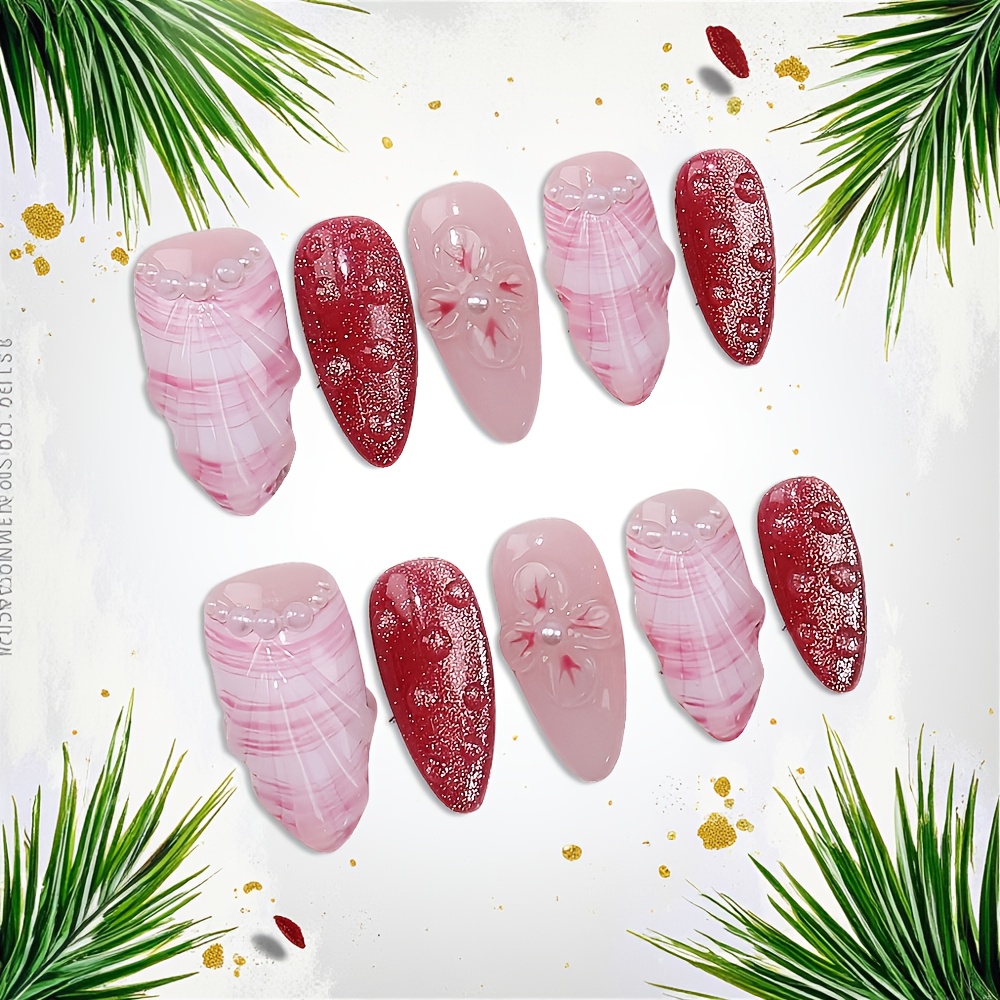 Набор из 10 накладных ногтей с – обзор и цена Nail Art Flower