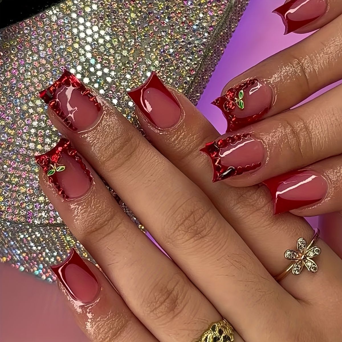 24 шт. готовые накладные ногти – обзор и цена Nail Art French Nails