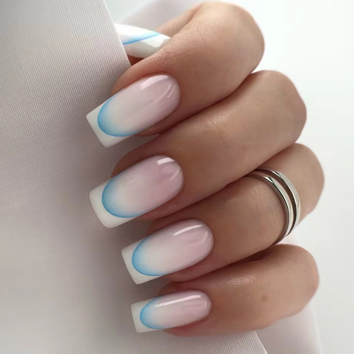 24 шт. готовые накладные ногти – обзор и цена Nail Art French Nails
