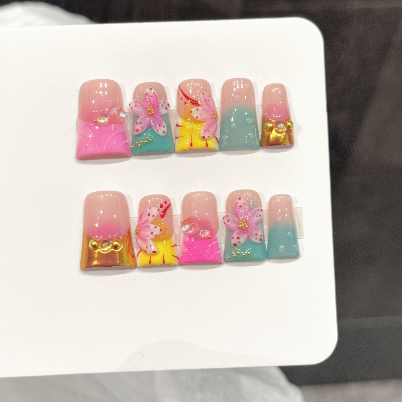 10 шт., накладные ногти в океа – обзор и цена Nail Art French Nails