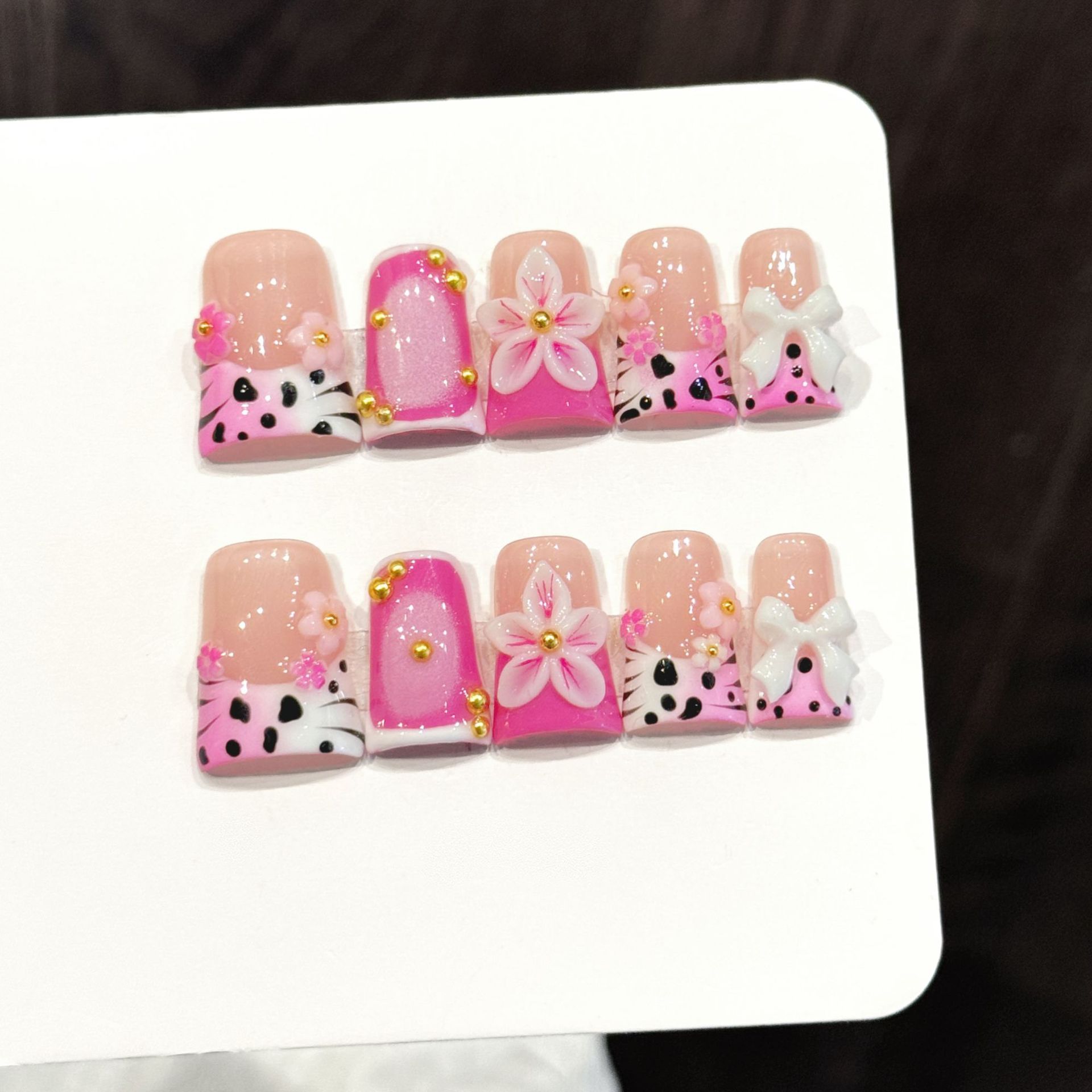 10 шт., накладные ногти в океа – обзор и цена Nail Art French Nails