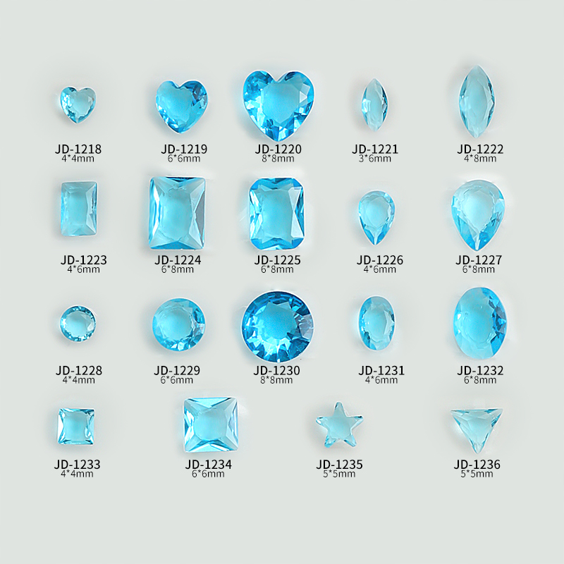 30 шт., декоративные бриллиант – обзор и цена Nail Art Ice Blue