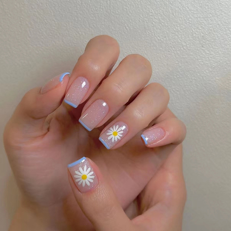 Набор из 24 коротких накладных – обзор и цена Nail Art French Nails