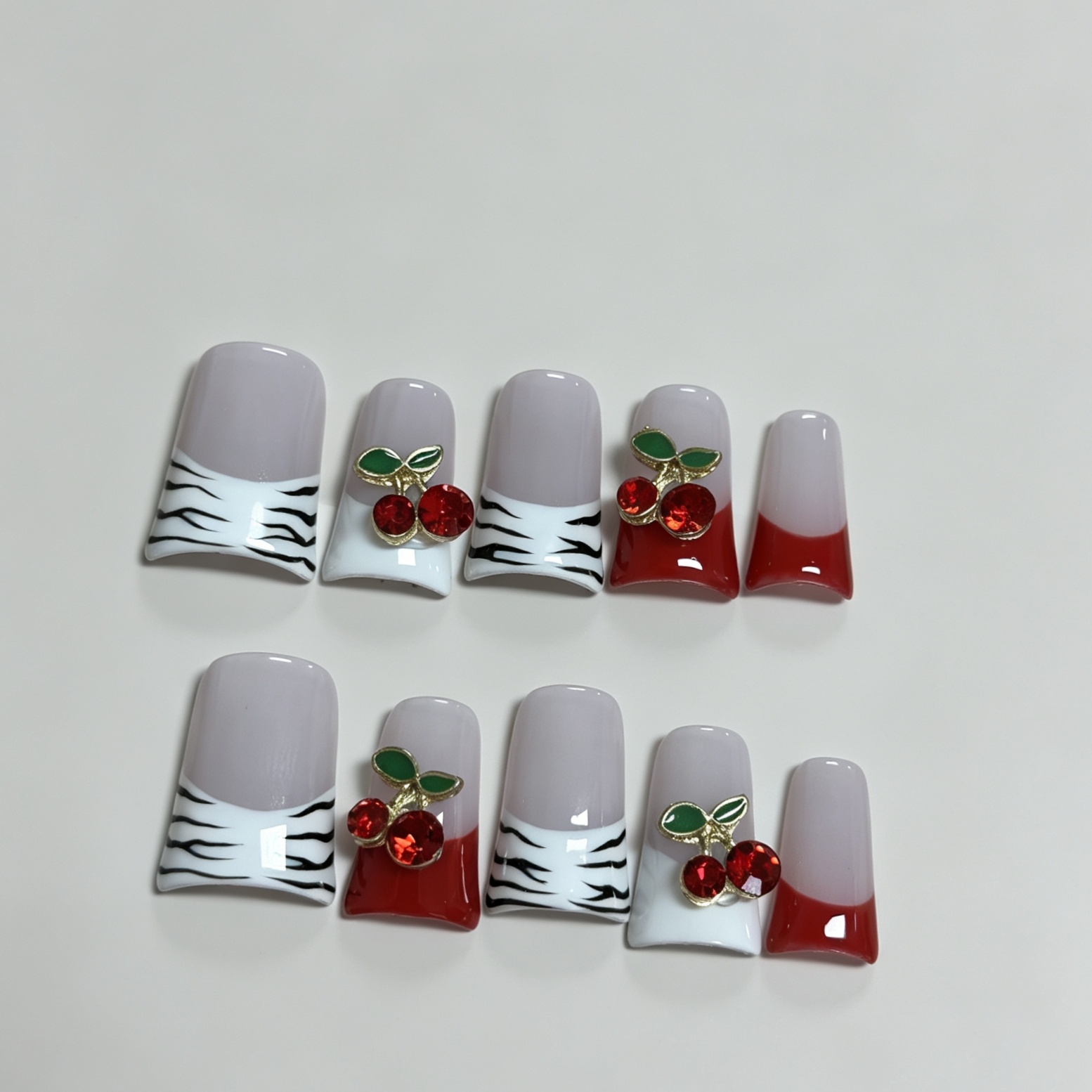 Накладные ногти средней длины, – обзор и цена Nail Art French Nails